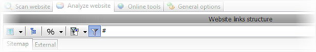 show all URLs with fragments
